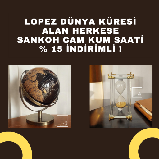 Lopez Dünya Küresi Alan Herkese Sankoh Cam Kum Saa